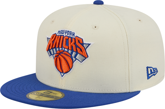 New York Knicks Chrome/Royal 2 Tone New Era 59FIFTY Fitted Hat
