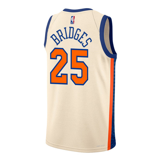 Mikal Bridges Nike Cream 25-26 City Edition Swingman Jersey