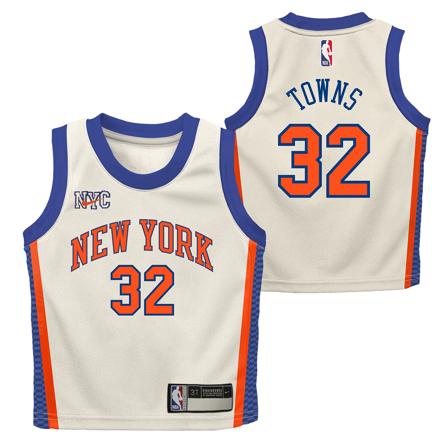 Kids 2025-26 Knicks Karl-Anthony Towns City Edition Jersey
