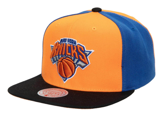 New York Knicks NBA On The Block Mitchell & Ness Snapback Hat